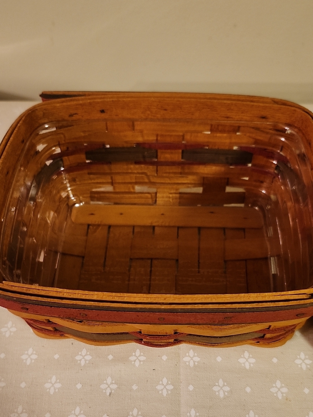 Longaberger Father's Day Address Basket With Painted Lid - Picture 7 of 9